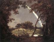 Joseph wright of derby Landscape with Rainbow oil on canvas